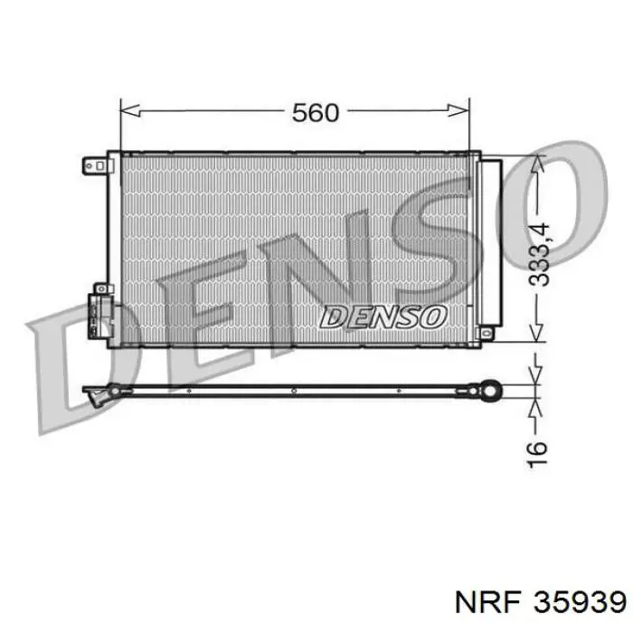 Конденсатор кондиціонера NRF 35939 ціна, від 73.44 USD