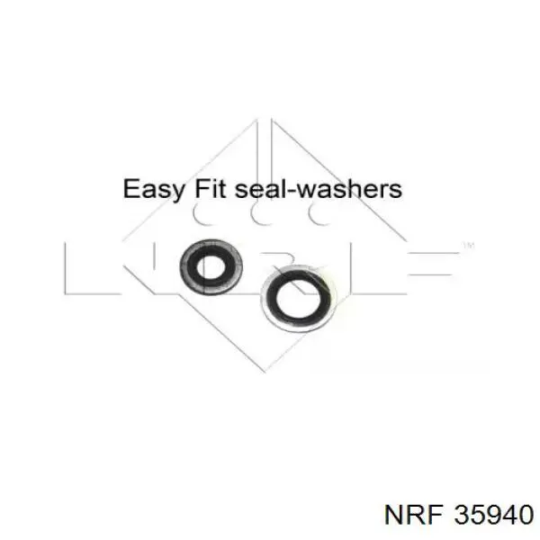 Радіатор кондиціонера 35940 NRF