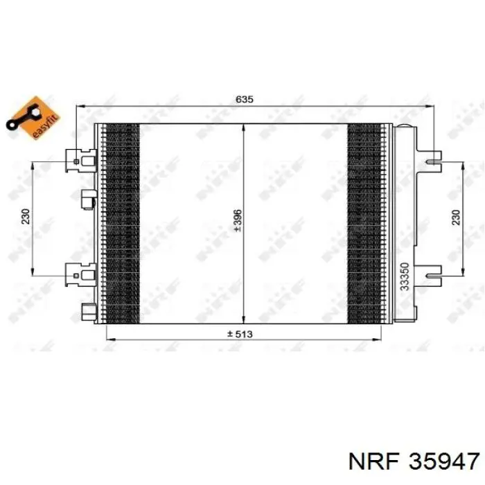 CCSRE016 NTY радіатор кондиціонера