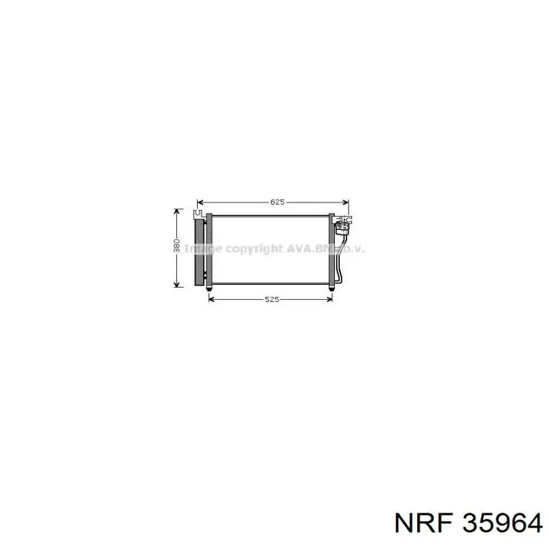 Конденсатор кондиціонера NRF 35964 ціна, від 86.63 USD