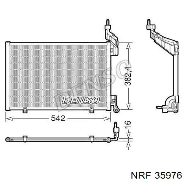 Конденсатор кондиціонера NRF 35976 ціна, від 101.48 USD