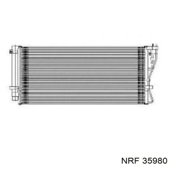 35980 NRF радіатор кондиціонера