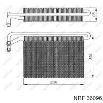 36096 NRF радіатор кондиціонера салонний, випарник