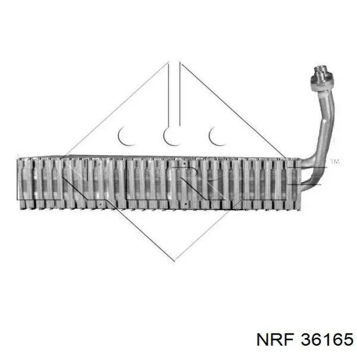 36165 NRF радіатор кондиціонера салонний, випарник