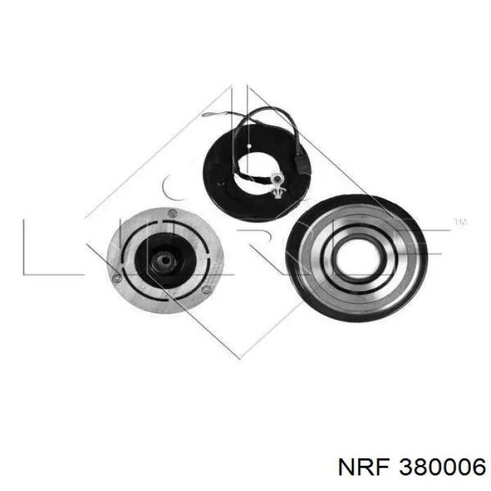 380006 NRF Шків компресора кондиціонера