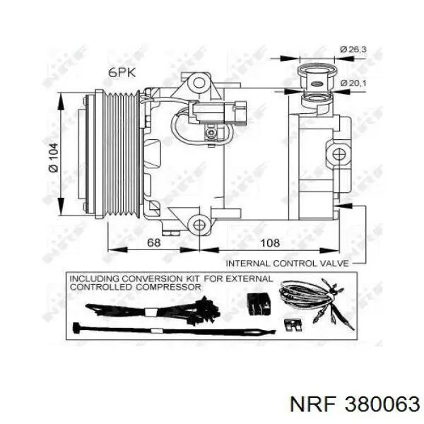 Купити KP0141 MSG Шків компресора кондиціонера