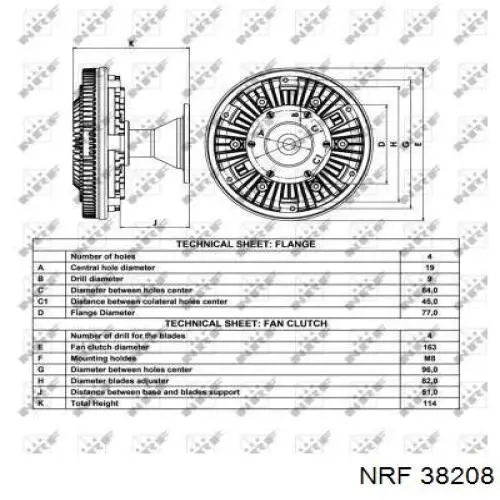 Клапан компресора кондиціонера 38208 NRF