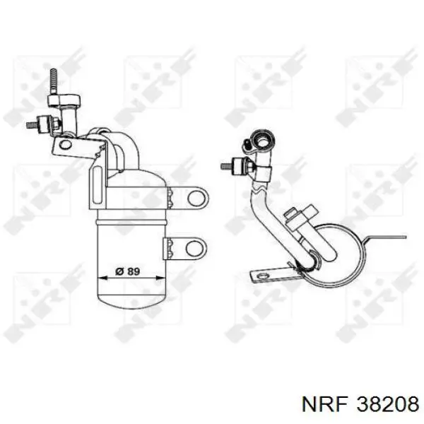 Клапан компресора кондиціонера NRF 38208 ціна, від 1.98 USD