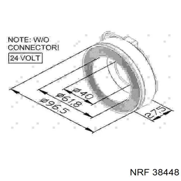 38448 NRF компресор кондиціонера