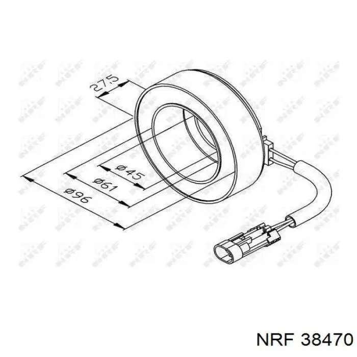 38470 NRF компресор кондиціонера