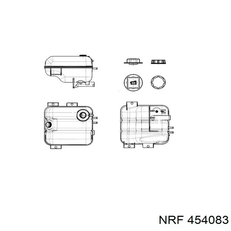 996126 Nissens бачок системи охолодження, розширювальний