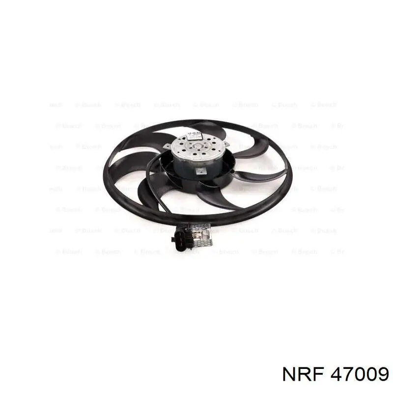 47009 NRF дифузор радіатора охолодження, в зборі з двигуном і крильчаткою