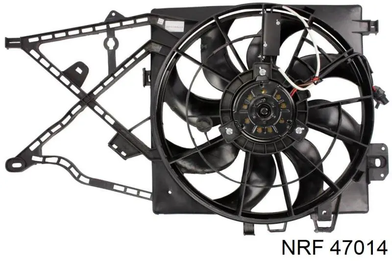 47014 NRF дифузор радіатора охолодження, в зборі з двигуном і крильчаткою