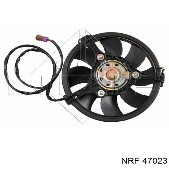 47023 NRF електровентилятор охолодження в зборі (двигун + крильчатка)