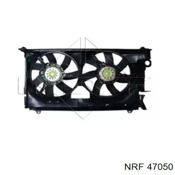 47050 NRF дифузор радіатора охолодження, в зборі з двигуном і крильчаткою