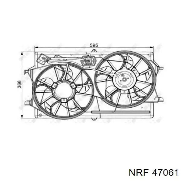 Вентилятор радіатора NRF 47061 ціна, від 101.76 USD