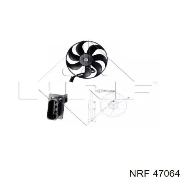 Вентилятор радіатора NRF 47064 ціна, від 44.49 USD