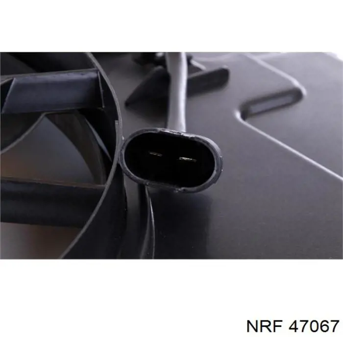Купити 47067 NRF Дифузор радіатора охолодження, в зборі з двигуном і крильчаткою