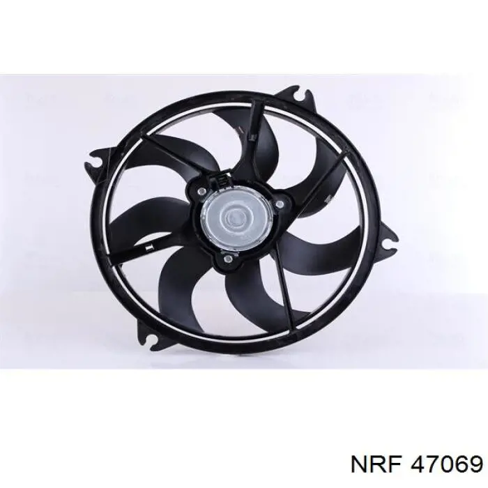 47069 NRF електровентилятор охолодження в зборі (двигун + крильчатка)
