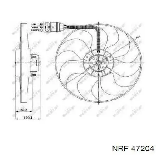 Вентилятор охолодження NRF 47204