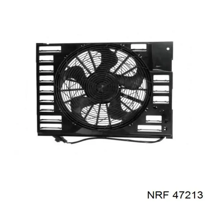 17427514181 Market (OEM) дифузор радіатора охолодження, в зборі з двигуном і крильчаткою