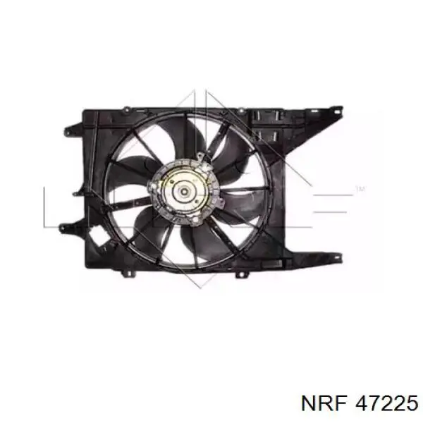 47225 NRF дифузор радіатора охолодження, в зборі з двигуном і крильчаткою