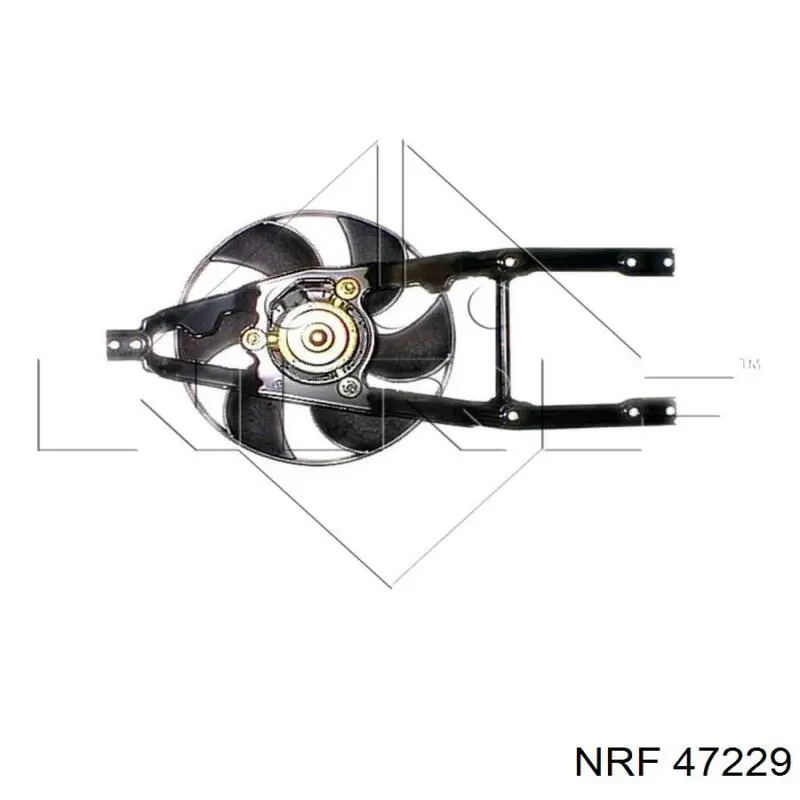 47229 NRF електровентилятор охолодження в зборі (двигун + крильчатка)
