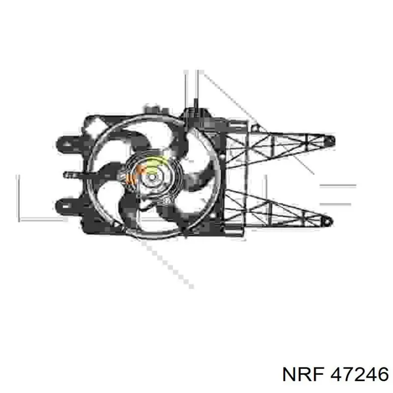 47246 NRF дифузор радіатора охолодження, в зборі з двигуном і крильчаткою