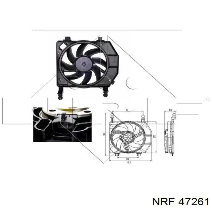 Купити 1020253 Ford Дифузор радіатора охолодження, в зборі з двигуном і крильчаткою