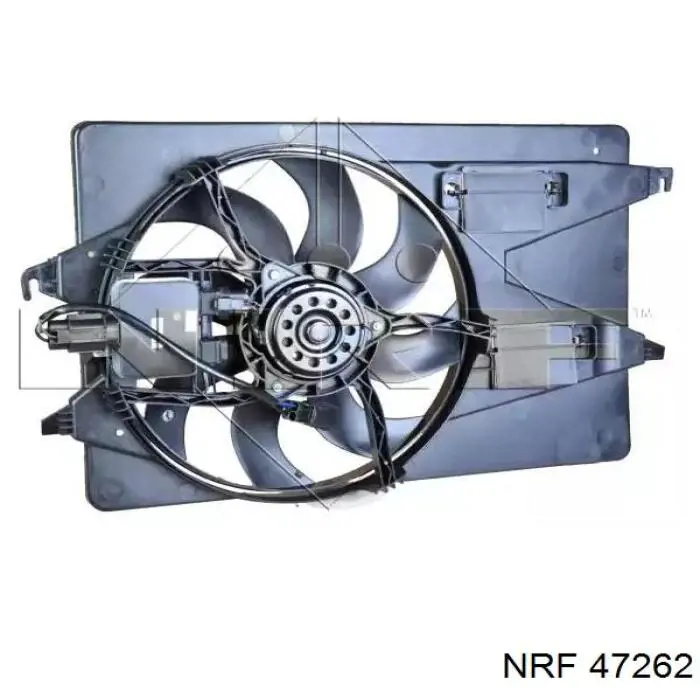 47262 NRF дифузор радіатора охолодження, в зборі з двигуном і крильчаткою