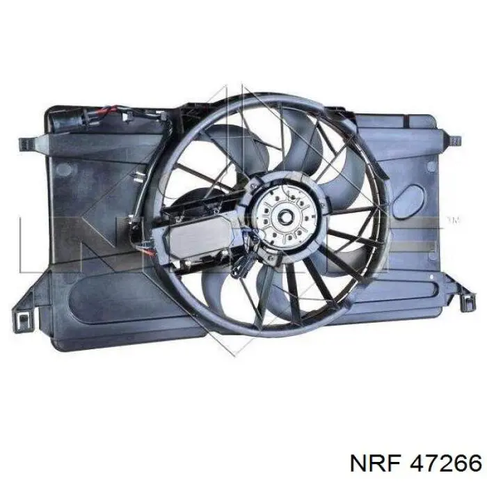 47266 NRF дифузор радіатора охолодження, в зборі з двигуном і крильчаткою