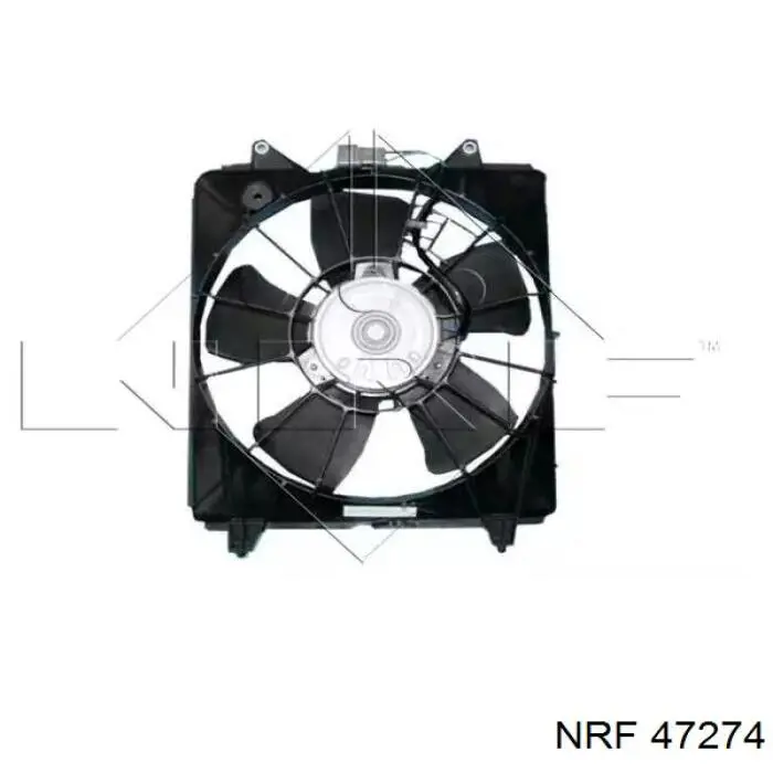 47274 NRF дифузор радіатора охолодження, в зборі з двигуном і крильчаткою