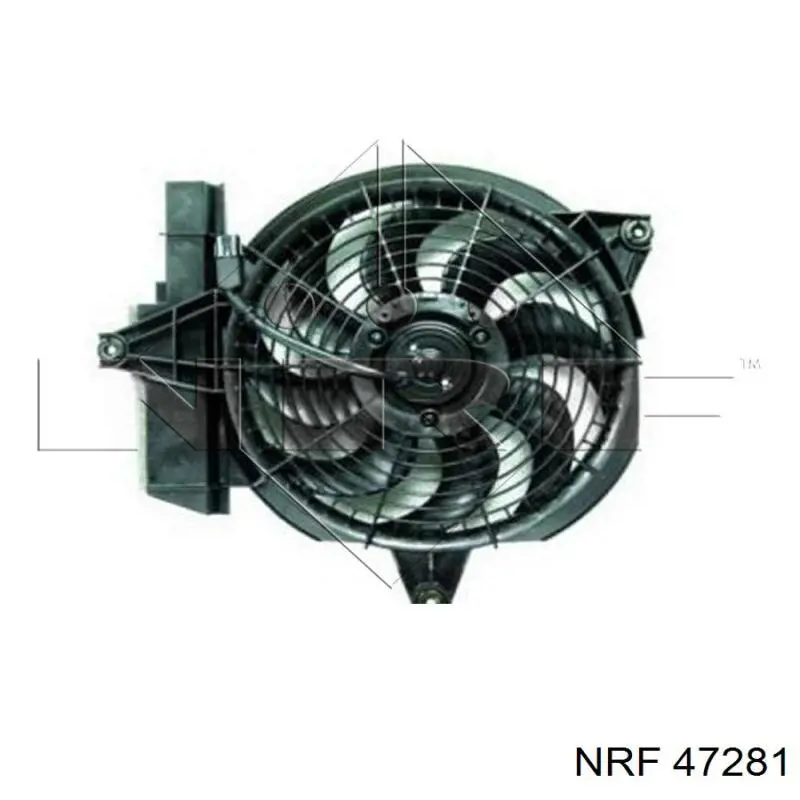 Купити 47281 NRF Дифузор (кожух) радіатора кондиціонера