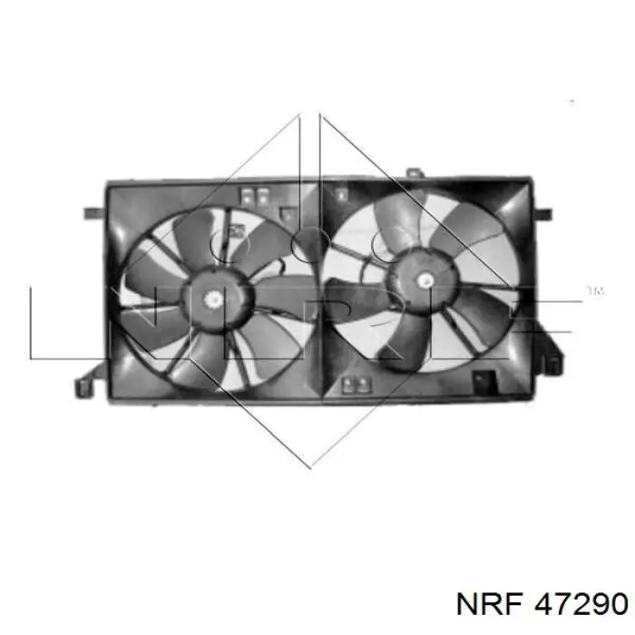 FP44W196 FPS дифузор (кожух радіатора охолодження)