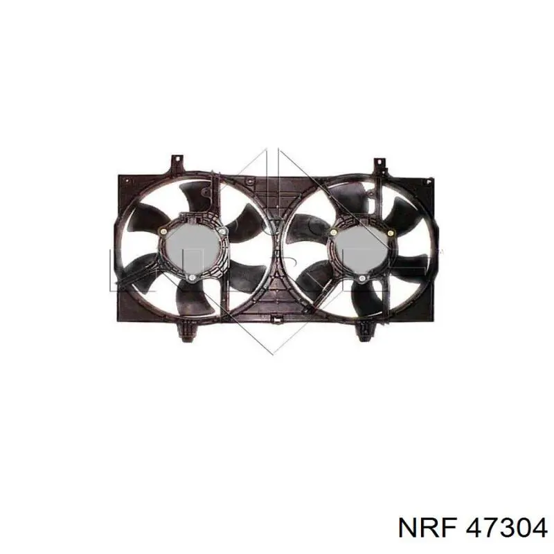 Купити 47304 NRF Дифузор радіатора охолодження, в зборі з двигуном і крильчаткою