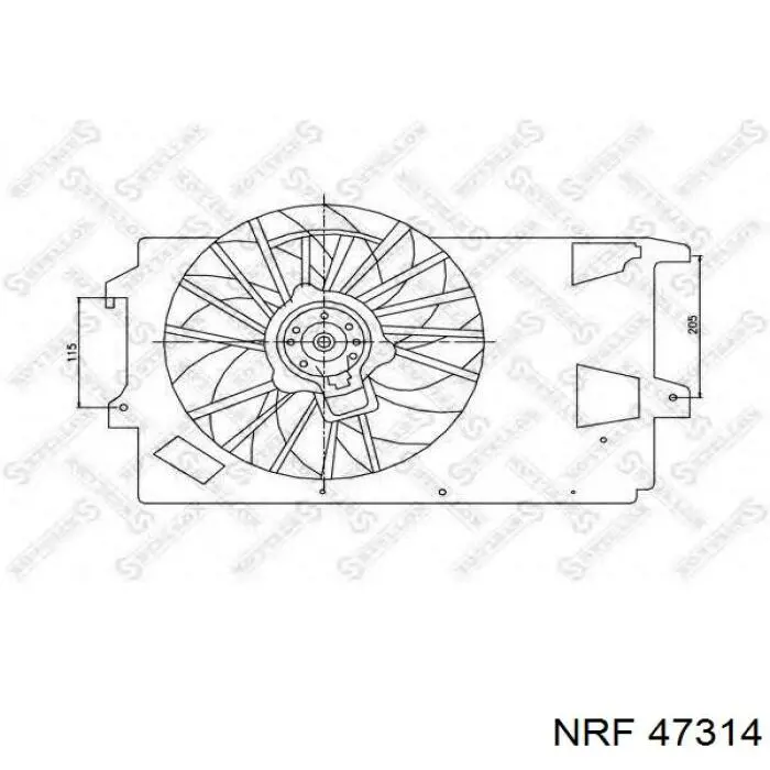 Вентилятор радіатора NRF 47314 ціна, від 171.92 USD