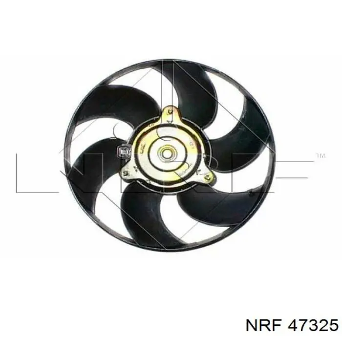 47325 NRF дифузор радіатора охолодження, в зборі з двигуном і крильчаткою