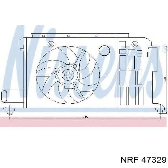 Вентилятор охолодження NRF 47329