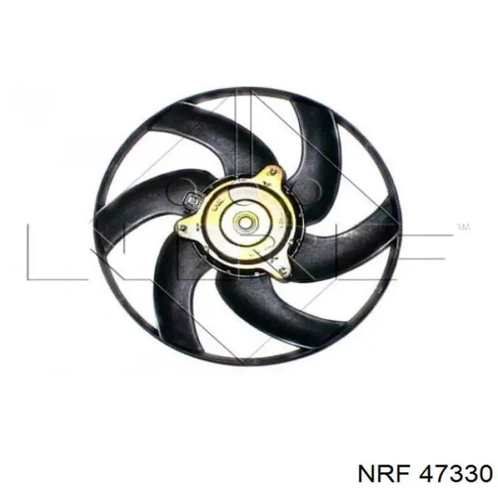 47330 NRF електровентилятор охолодження в зборі (двигун + крильчатка)