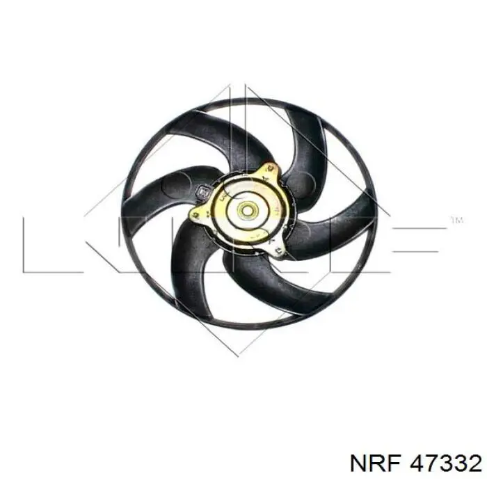 47332 NRF електровентилятор охолодження в зборі (двигун + крильчатка)