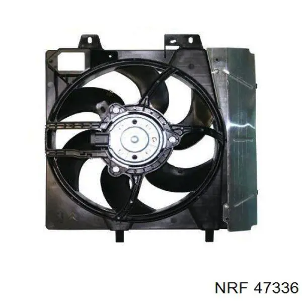 47336 NRF дифузор радіатора охолодження, в зборі з двигуном і крильчаткою