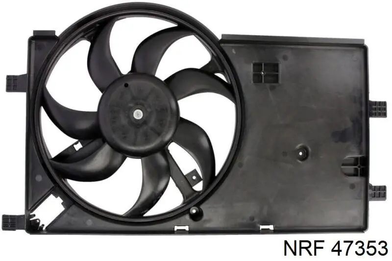 Дифузор радіатора охолодження, в зборі з двигуном і крильчаткою Fiat Fiorino (225) (Фіат Фьйоріно)