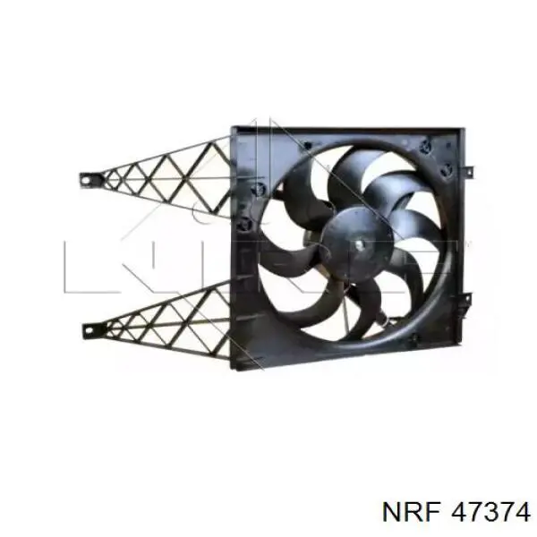 47374 NRF електровентилятор кондиціонера в зборі (двигун + крильчатка)