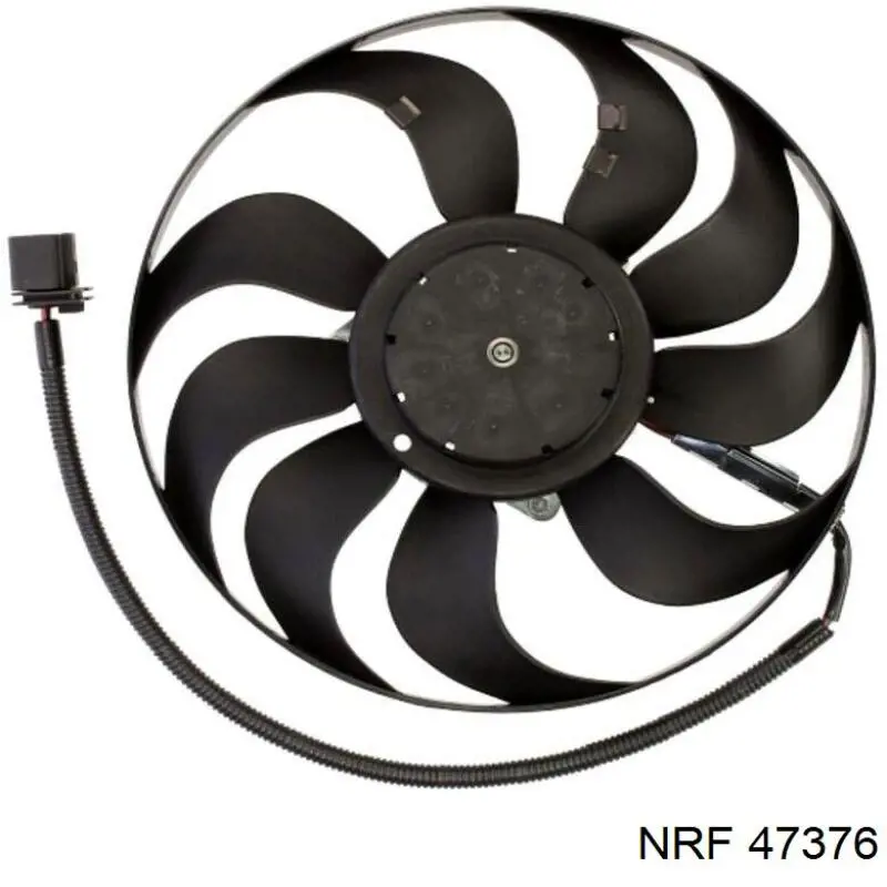 47376 NRF електровентилятор охолодження в зборі (двигун + крильчатка)