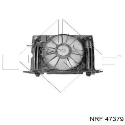 Дифузор радіатора охолодження, в зборі з двигуном і крильчаткою Toyota Auris JPP (E15) (Тойота Ауріс)