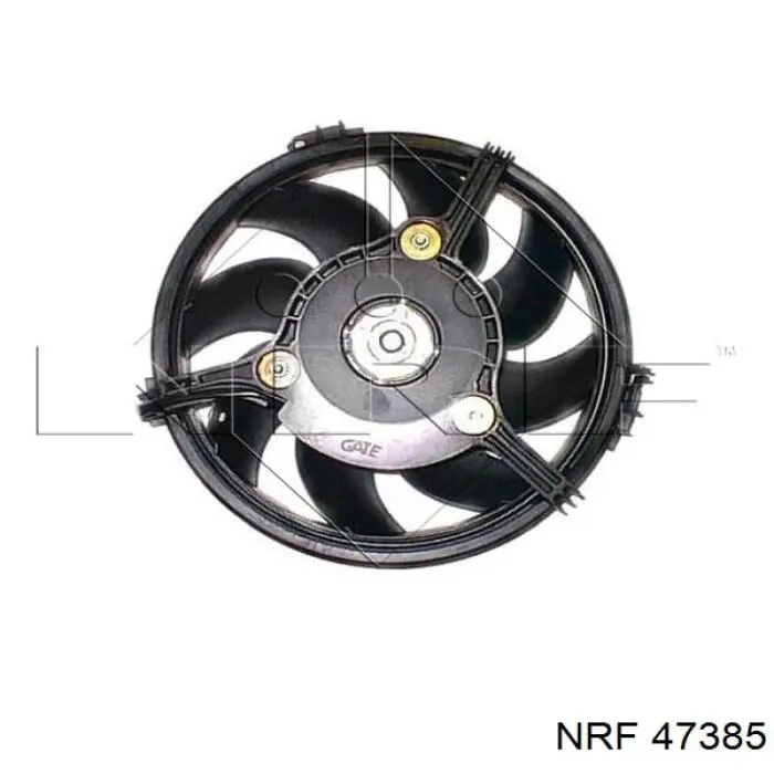 47385 NRF електровентилятор охолодження в зборі (двигун + крильчатка)