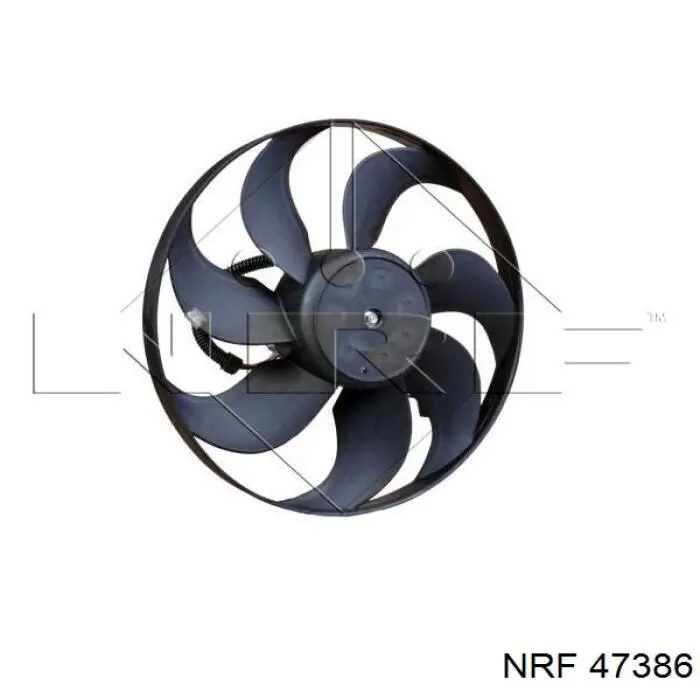 47386 NRF електровентилятор охолодження в зборі (двигун + крильчатка)
