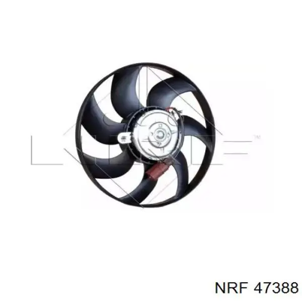 Електровентилятор охолодження в зборі (двигун + крильчатка), правий NRF 47388