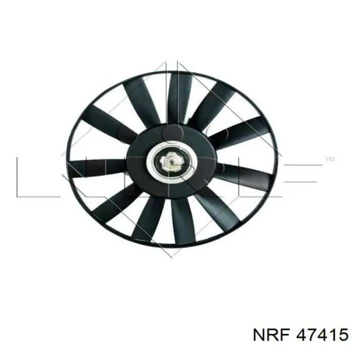 47415 NRF електровентилятор охолодження в зборі (двигун + крильчатка)