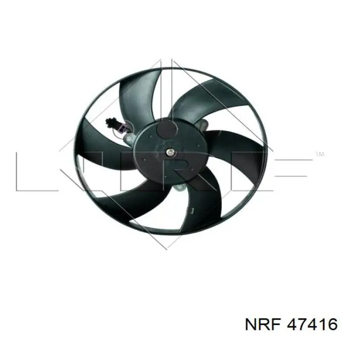 47416 NRF електровентилятор охолодження в зборі (двигун + крильчатка)